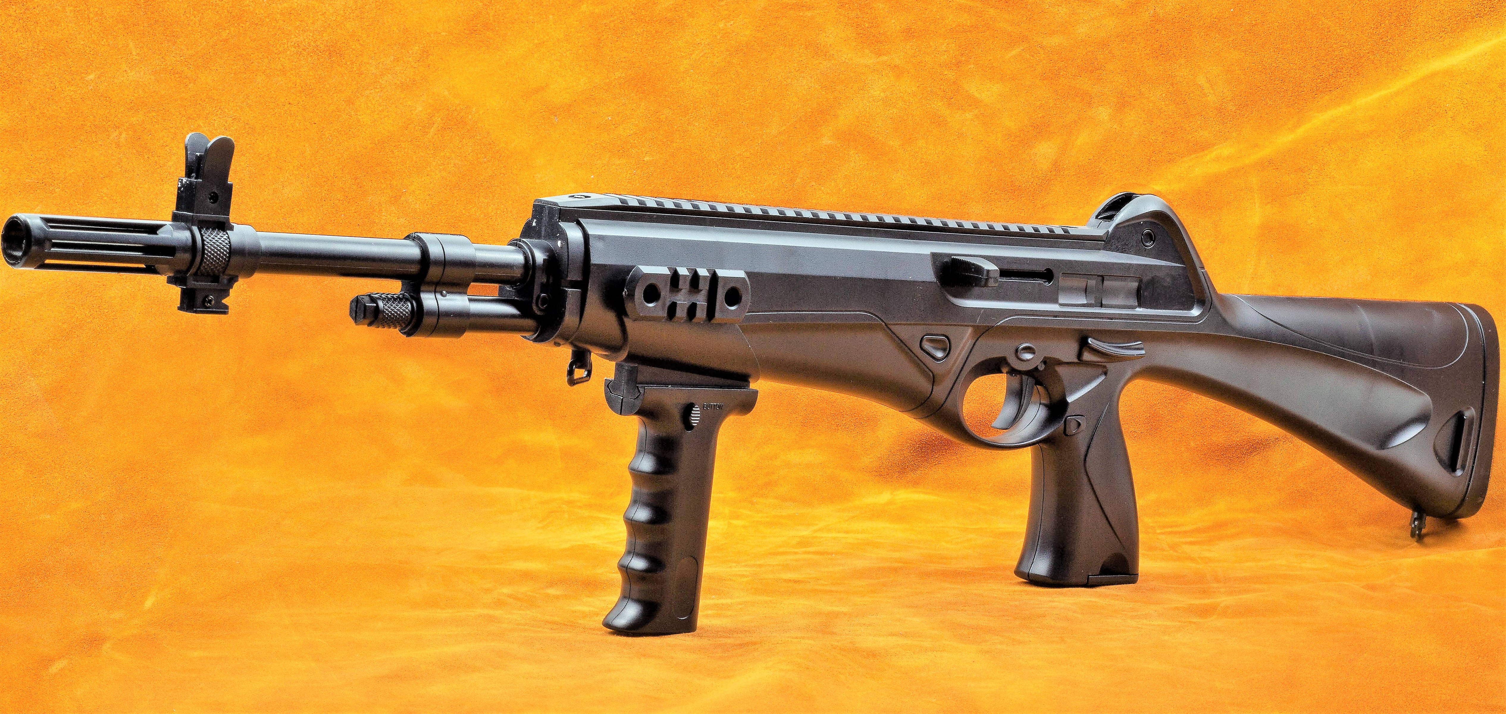 Gewehrs Waffen Erbsen Maschinengewehr Softair 8910 Plastik 79cm, 6mm, 0.5 Joul